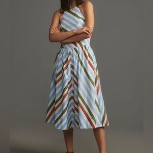 Maeve halter midi sundress size small